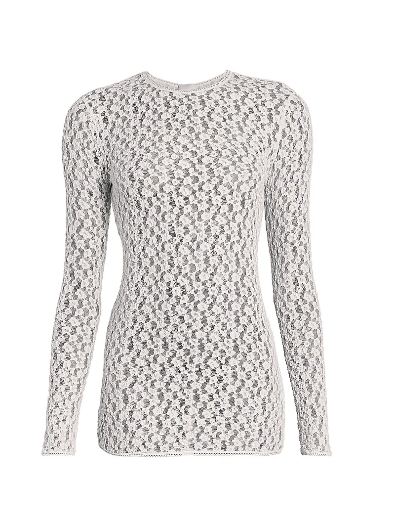 Gaelle Open-Knit Top