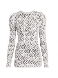 Gaelle Open-Knit Top