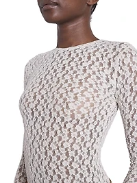 Gaelle Open-Knit Top