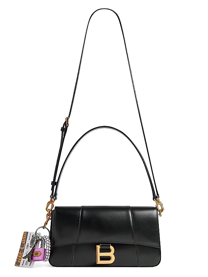 Hourglass Medium Sling Shoulder Bag with Charms