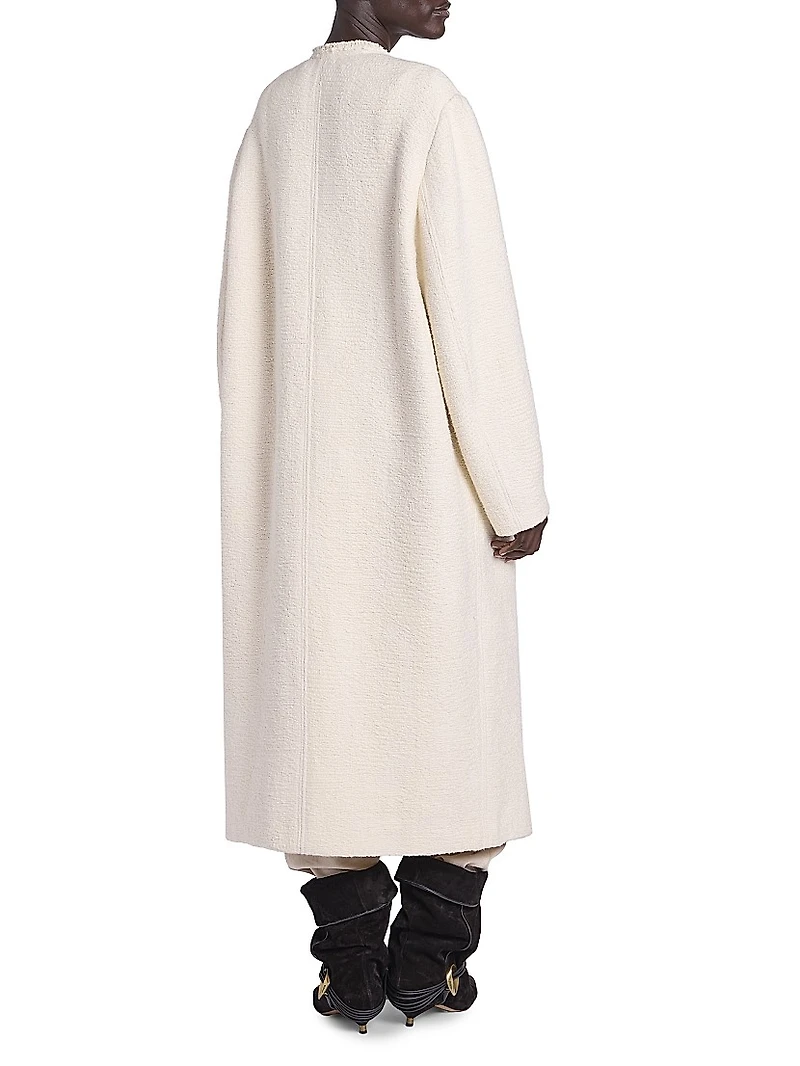 Gameia Cotton-Linen Longline Coat