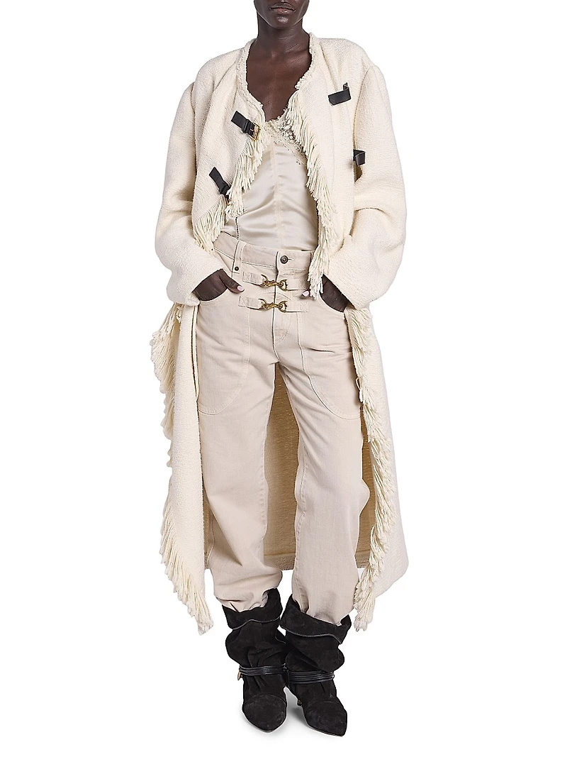 Gameia Cotton-Linen Longline Coat