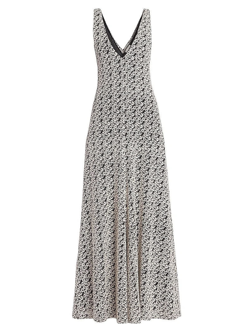 Sonia Floral Cotton-Blend Maxi Dress