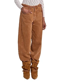 Oriane Cotton Relaxed-Fit Jeans