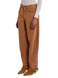 Oriane Cotton Relaxed-Fit Jeans