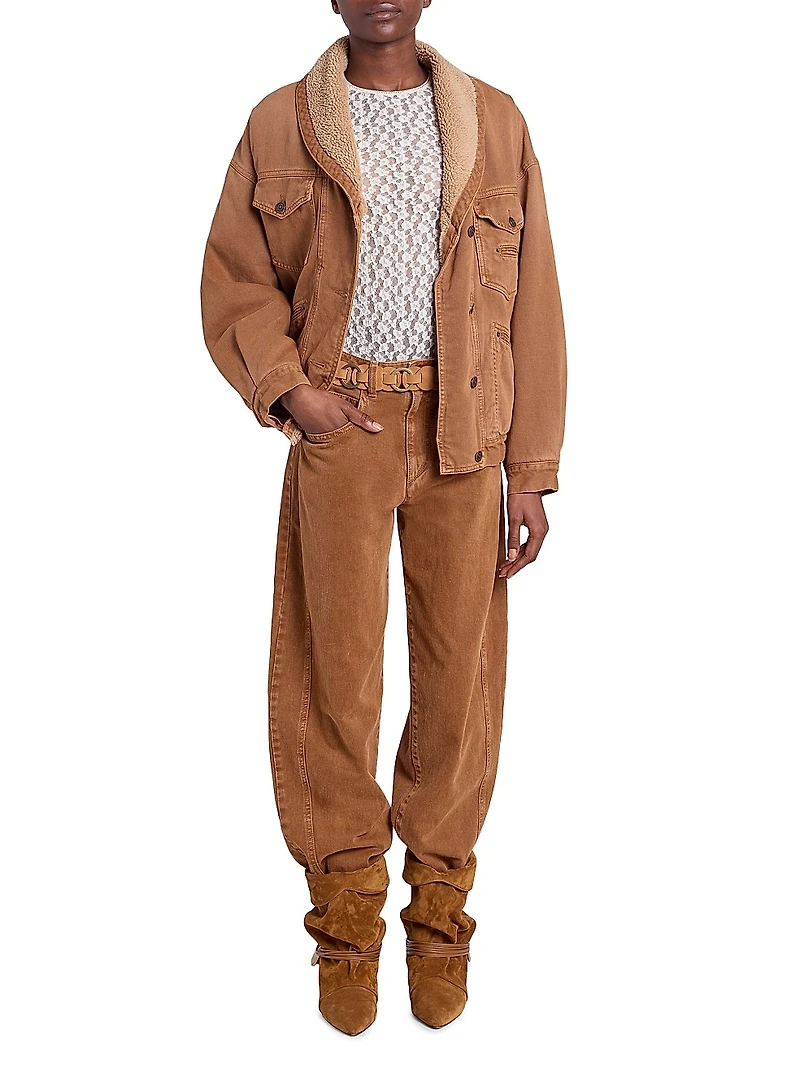 Oriane Cotton Relaxed-Fit Jeans