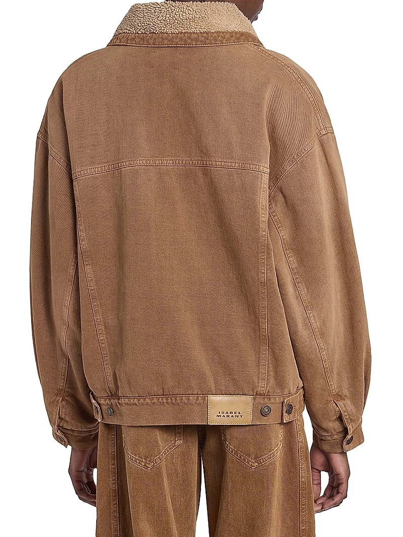 Pimia Fleece-Lined Trucker Jacket