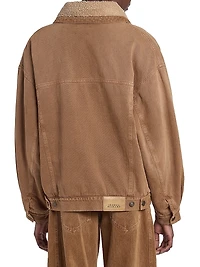 Pimia Fleece-Lined Trucker Jacket