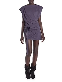 Marielle Cotton Tie-Waist Minidress