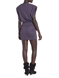 Marielle Cotton Tie-Waist Minidress