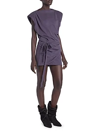 Marielle Cotton Tie-Waist Minidress