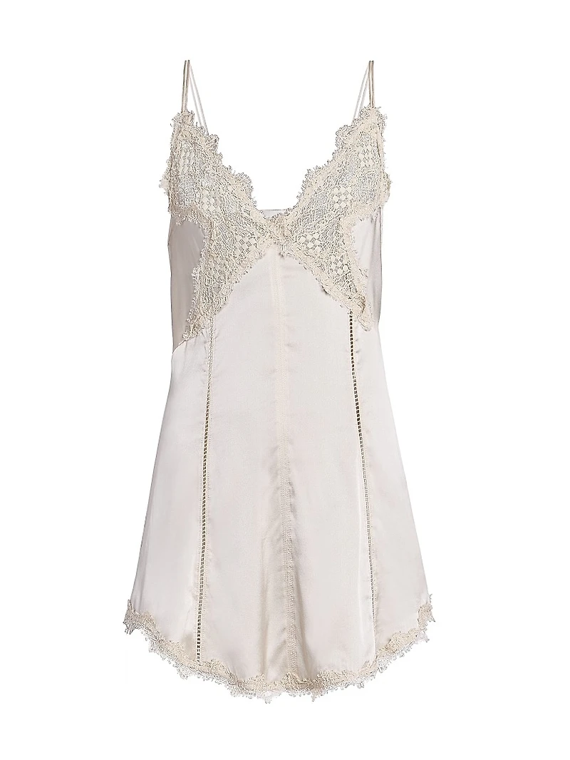 Diandra Lace-Trim Silk-Blend Cami