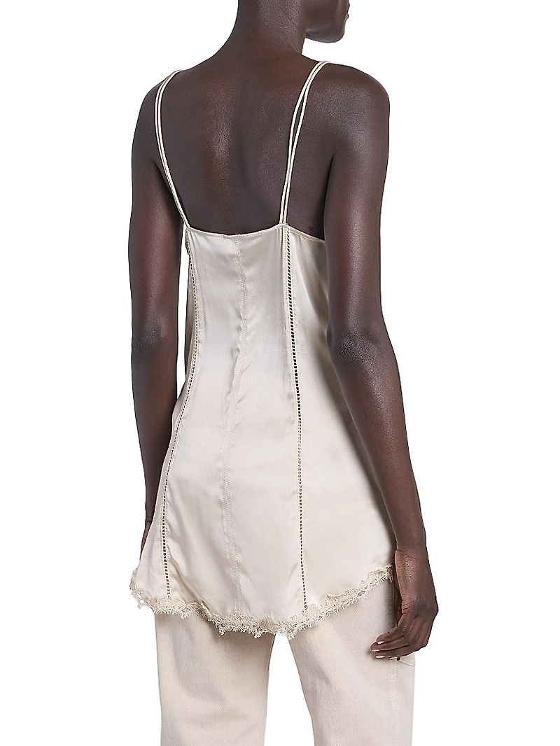 Diandra Lace-Trim Silk-Blend Cami