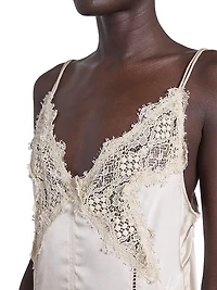 Diandra Lace-Trim Silk-Blend Cami