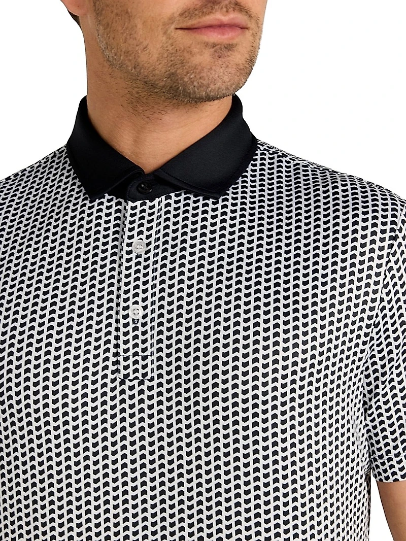 Graine Geometric Polo Shirt