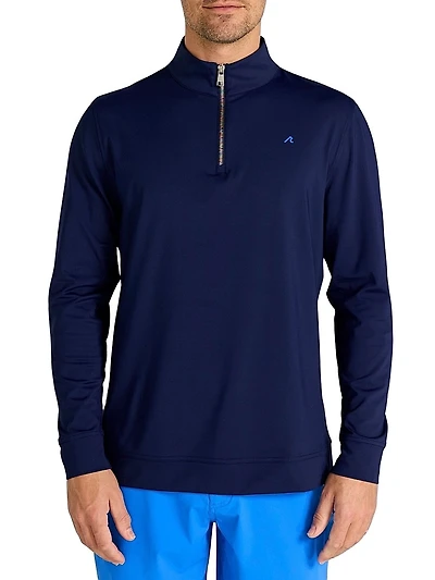 Serves Stretch-Knit Quarter-Zip Top