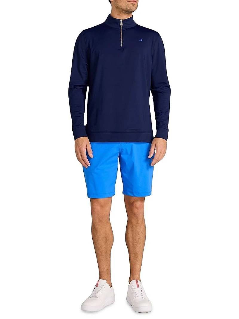 Serves Stretch-Knit Quarter-Zip Top