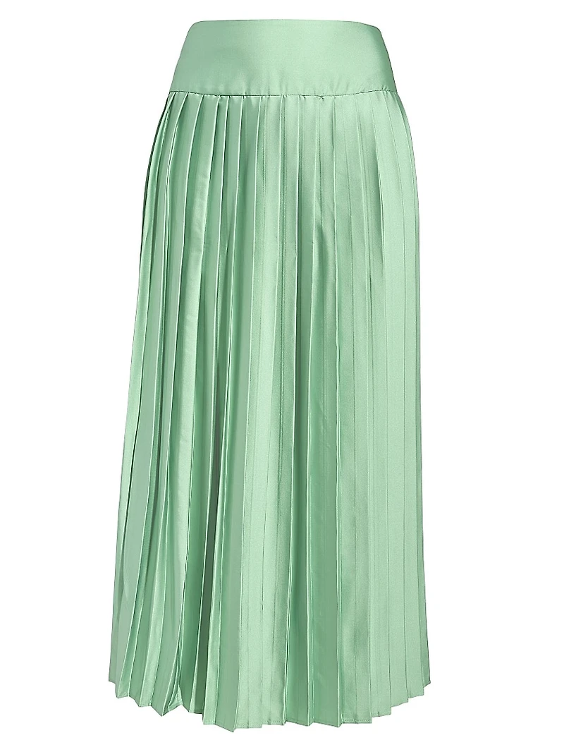 Matcha Pleated Skirt