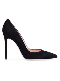 105MM Suede Stiletto-Heel Pumps