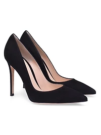 105MM Suede Stiletto-Heel Pumps