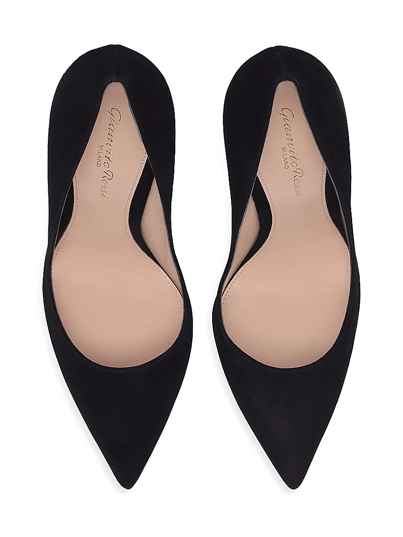 105MM Suede Stiletto-Heel Pumps