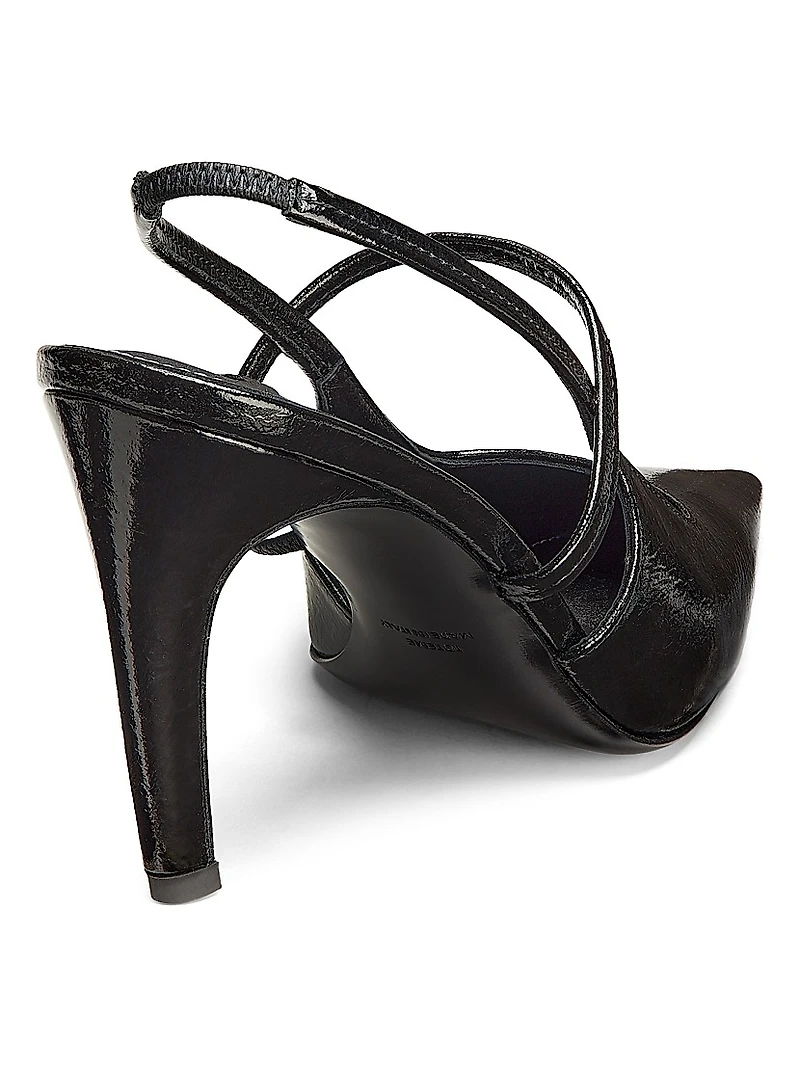 90MM Leather Slingback Pumps