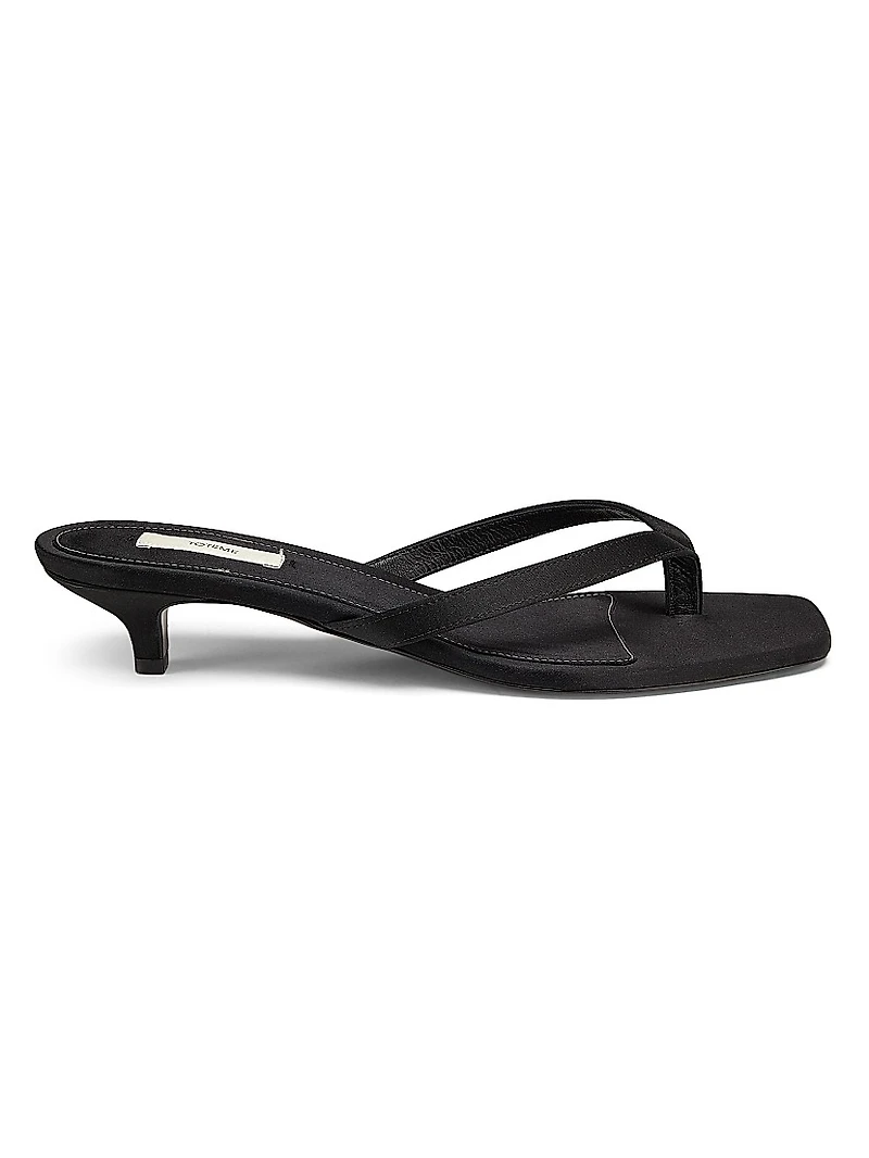 35MM Satin Slip-On Sandals