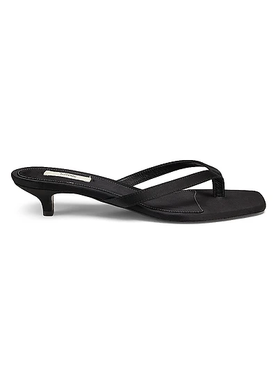 35MM Satin Slip-On Sandals
