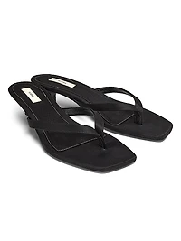 35MM Satin Slip-On Sandals