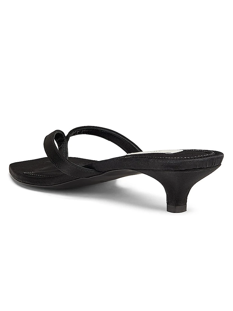 35MM Satin Slip-On Sandals