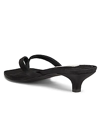 35MM Satin Slip-On Sandals