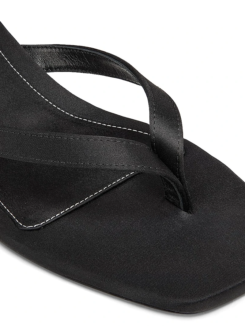 35MM Satin Slip-On Sandals