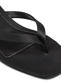 35MM Satin Slip-On Sandals