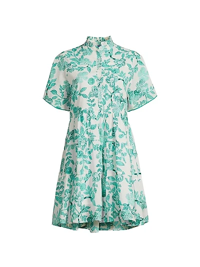 Vibeka Floral Mini Shirtdress