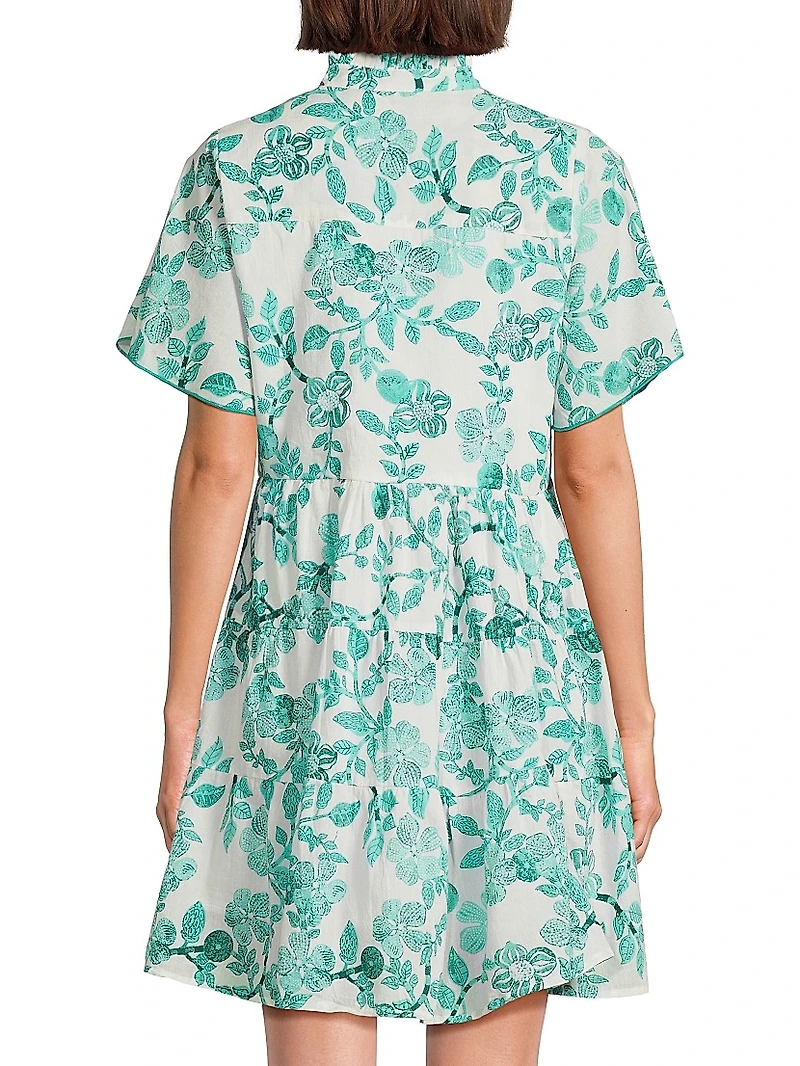 Vibeka Floral Mini Shirtdress