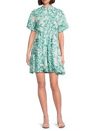 Vibeka Floral Mini Shirtdress
