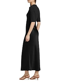 Combo T-Shirt A-Line Midi-Dress