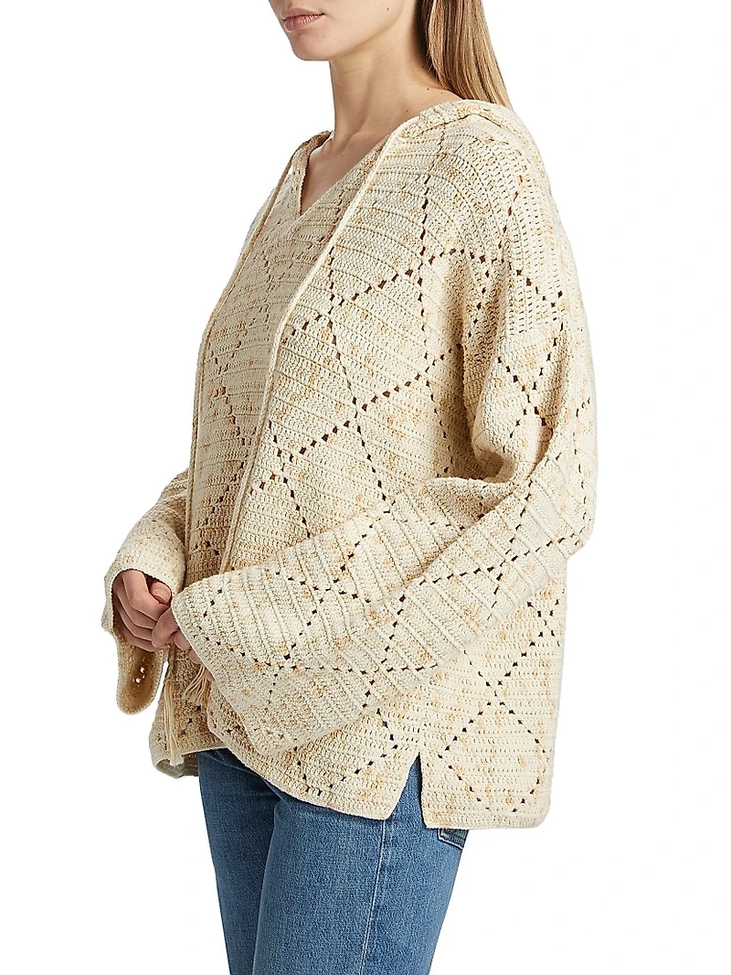 Baja Hand-Crocheted Hoodie