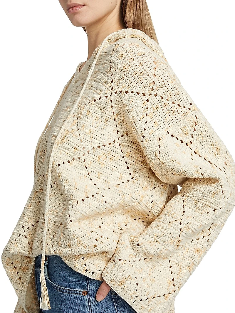 Baja Hand-Crocheted Hoodie