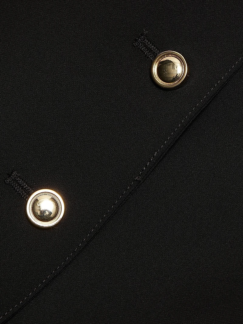 Square Neck Button-Front Top