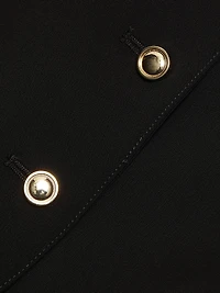 Square Neck Button-Front Top