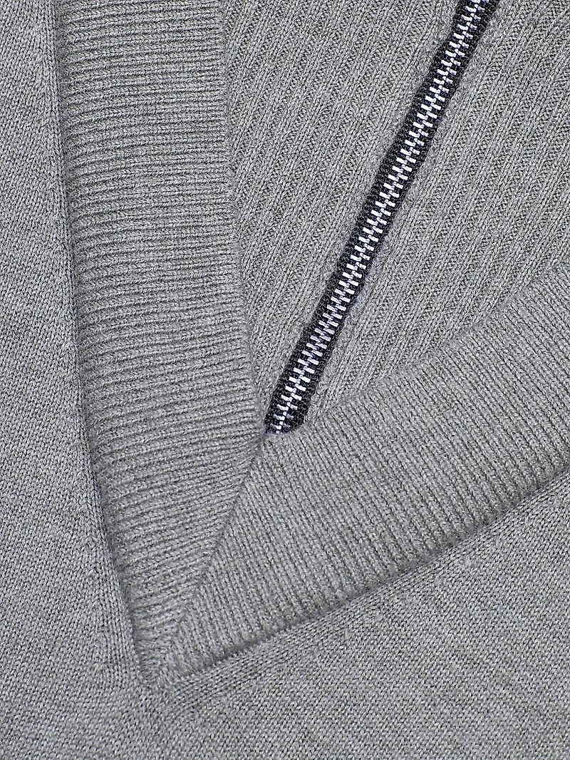 Cotton-Cashmere Double Layer Pullover Hoodie