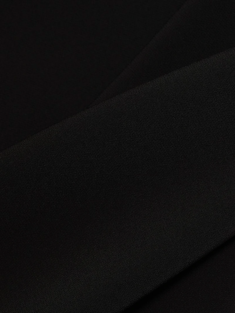 Bias-Cut Mid-Rise Wide-Leg Pants