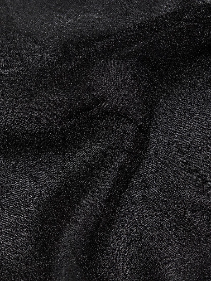 Sheer Turtleneck Long-Sleeve T-Shirt