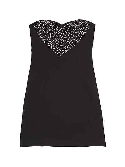 Girl's Ari Heart Strapless Dress