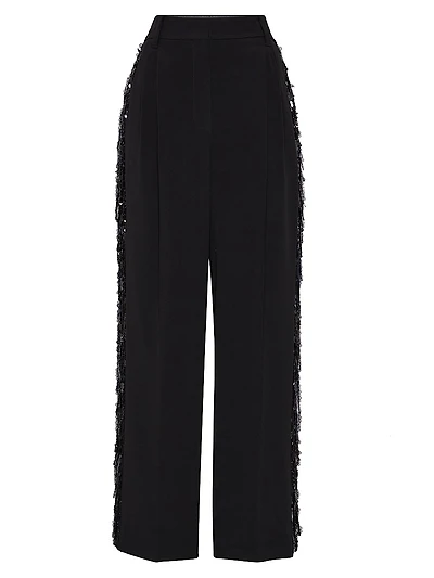 Crepe Cady Relaxed Tailored Trousers