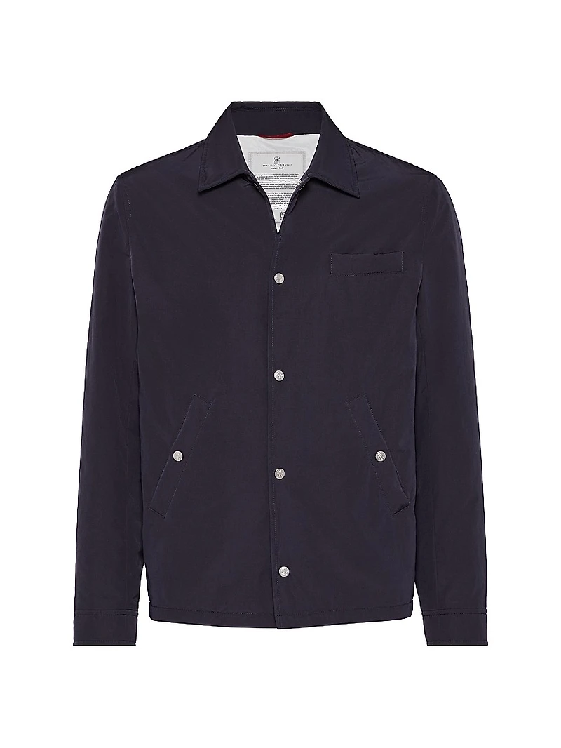 Water Resistant Microfiber Shirt Style Outerwear Jacket