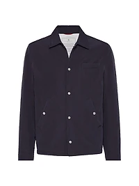 Water Resistant Microfiber Shirt Style Outerwear Jacket