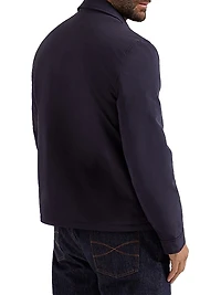 Water Resistant Microfiber Shirt Style Outerwear Jacket