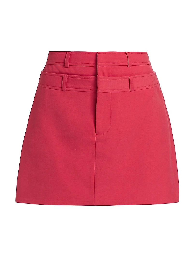 Rodborough Double Waist Miniskirt